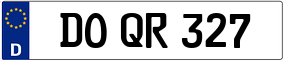 Trailer License Plate